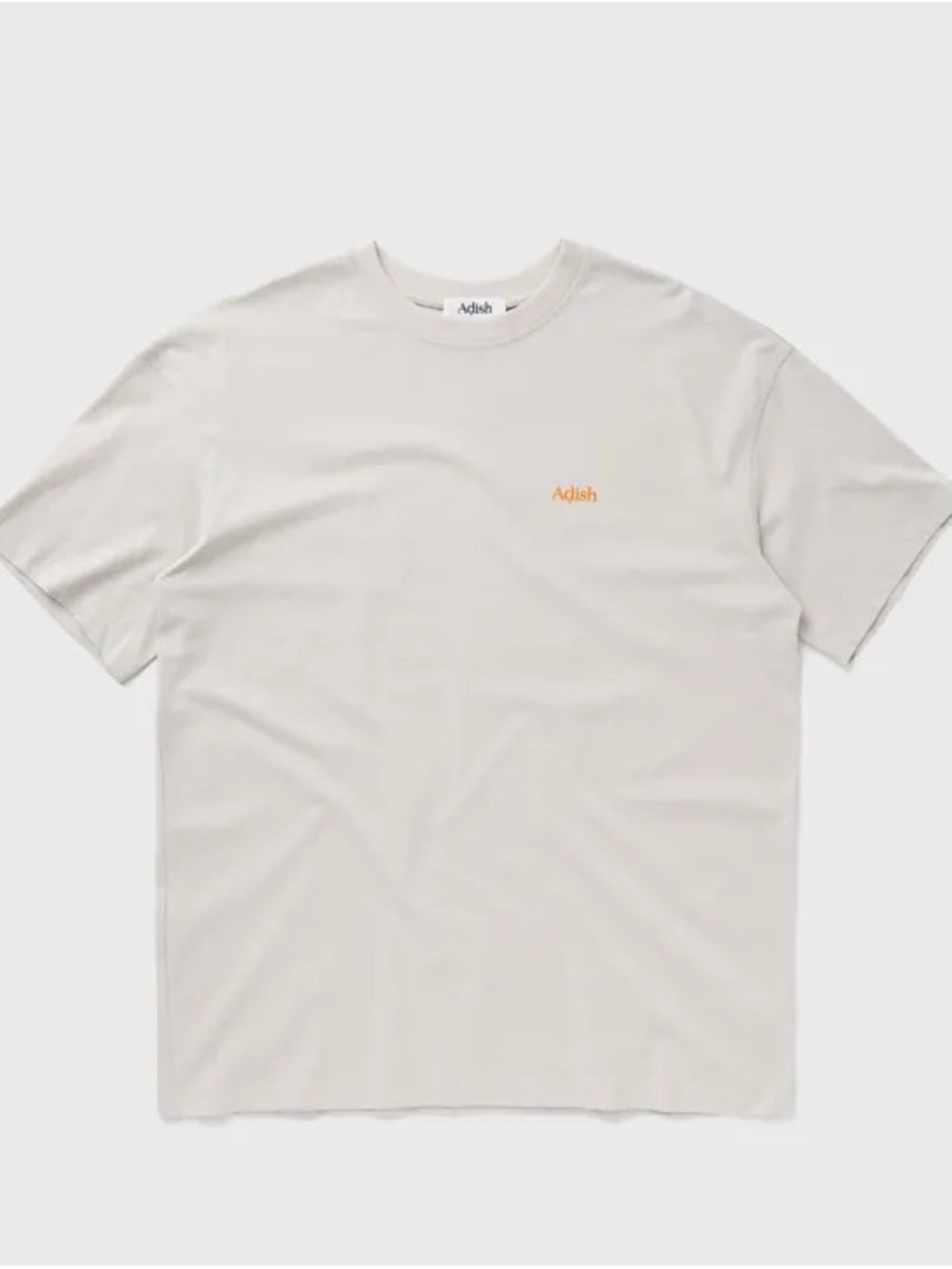 Men’s Cream Short-Sleeve Logo Tee